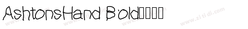 AshtonsHand Bold字体转换